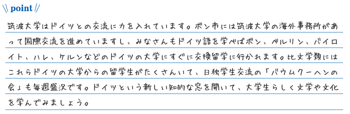 画像:ドイツ語圏文学・文化コース　ポイント